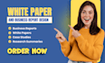 do professional white paper design for your business