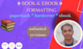 do ebook formatting amazon kdp paperback book layout design