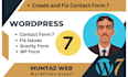 create and fix contact form 7 issues in short time