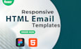 design HTML email template fully responsive