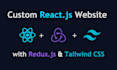 develop website with react, next, redux, and tailwind CSS