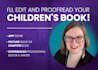copy edit and proofread your childrens book