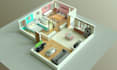 convert 2d floor plan to 3d render