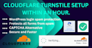 setup cloudflare CDN, recaptcha, protect the site and security issue