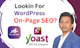 do your website on page SEO with yoast premium