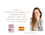 manually translate from englisch to spanisch and vice versa