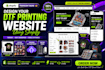 design your dtf printing website using shopify premium theme