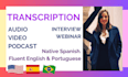 do professional audio transcription
