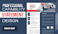 design a professional and effective government capability statement