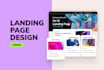 create a landing page with user friendly design