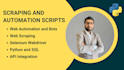 develop automation scripts and bots with python selenium