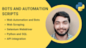 develop automation scripts and bots with python selenium