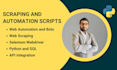 develop automation scripts and bots with python selenium