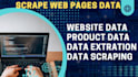 scrape web pages data