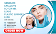 generate botox bbl leads plastic surgery leads via tiktok ads, ig, facebook ads