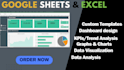 design KPI dashboard in excel or google sheets