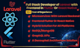 develop mobile apps backend in PHP laravel with UI in flutter and react native