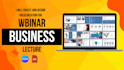 design lecture, webinar, business and courses powerpoint presentation