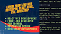 expert front end web developer specializing in react HTML CSS and bootstrap