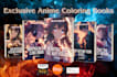 create  3 free adult anime coloring book for amazon kdp