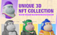 create custom 3d nft art exclusively with traits in 3d models