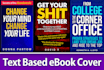 create a text based ebook cover in 24 hours
