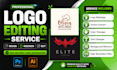 do redesign,modify, revamp, edit your existing logo design