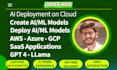 create manage deploy ai ml gpt models on aws azure gcp cloud