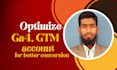 audit and optimize google analytics 4 and tag manager GTM for your website