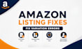 fix amazon listing issues, flat file errors and account violations