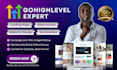 build gohighlevel sales funnel, go high level landing page, ghl website expert