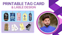 design clothing label tags card, brand gift nd coupon card