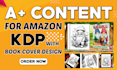 design a plus content for amazon kdp book cover design