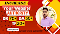 increase ahrefs URL rating ur dr and majestic trust flow tf cf by SEO backlinks