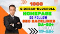 provide sidebar blogroll post dofollow SEO backlinks