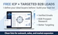 create your icp and build targeted b2b leads with verified emails