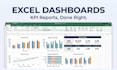 be your data analyst for an excel dashboard and KPI report