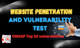 do advanced website penetration and vulnerability test