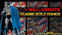create classic style comics by dc and marvel characters