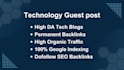 write and publish tech guest post on technology blog with dofollow backlinks