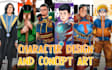 create character design and concept art