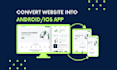 convert your website into a webview app for android and ios