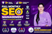 provide full monthly SEO service including technical, onpage and offpage