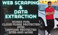 do web scraping and data extraction from any website or app