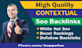 build high quality contextual seo dofollow backlinks