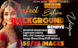 do 35 images background remove, retouch, lightroom effects