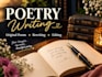 write poems, ghostwrite poetry, books and edit your creative writing
