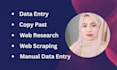 do copy past, data entry, web research and web scraping job