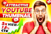 design attractive thumbnails for your youtube videos