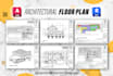 draw architectural floor plan using revit or autocad
